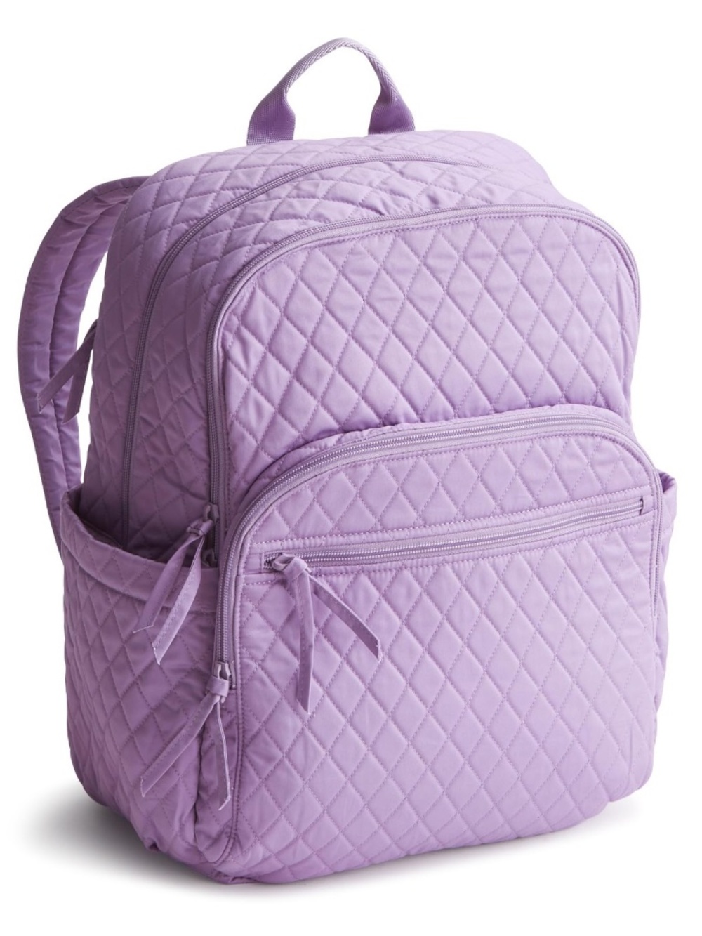 new Vera Bradley Large Bancroft Backpack in Premium Cotton, Purple Rhapsody